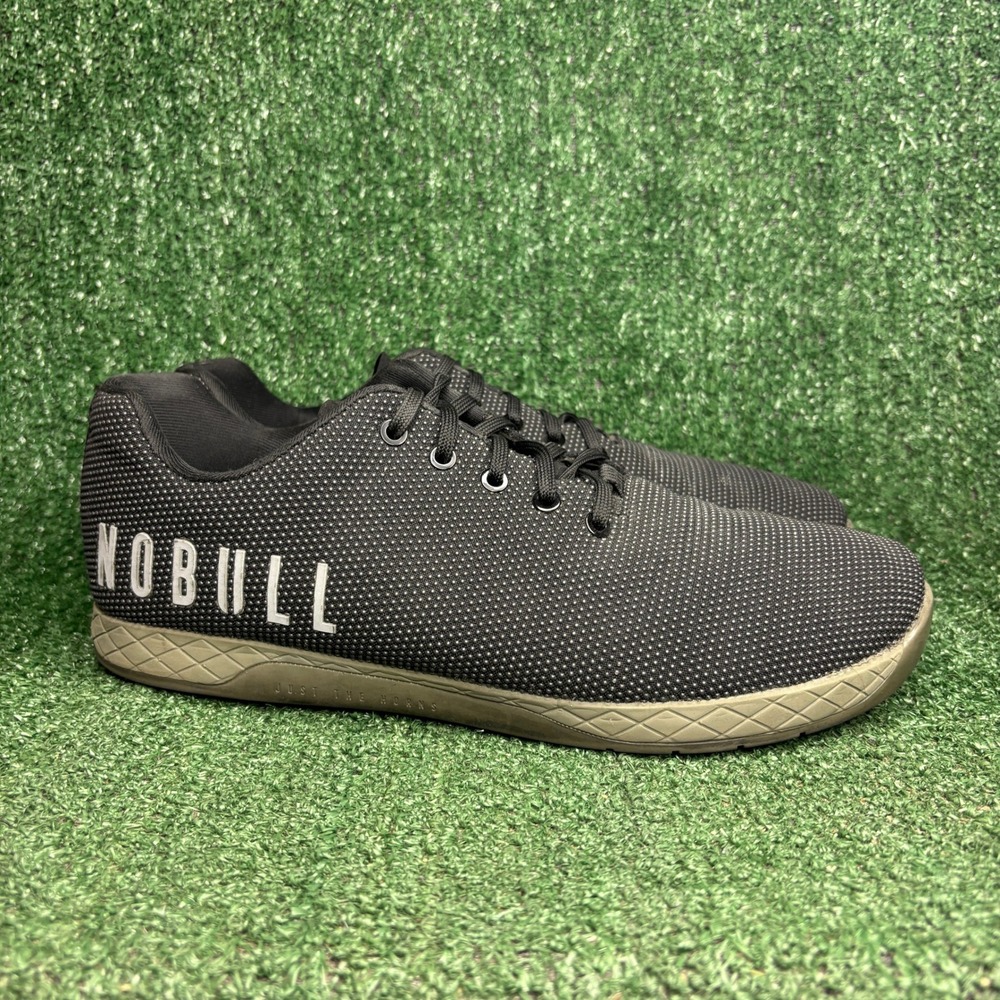 NOBULL Trainer SuperFabric Textured Breathable Cross Training Shoes Black Men 13